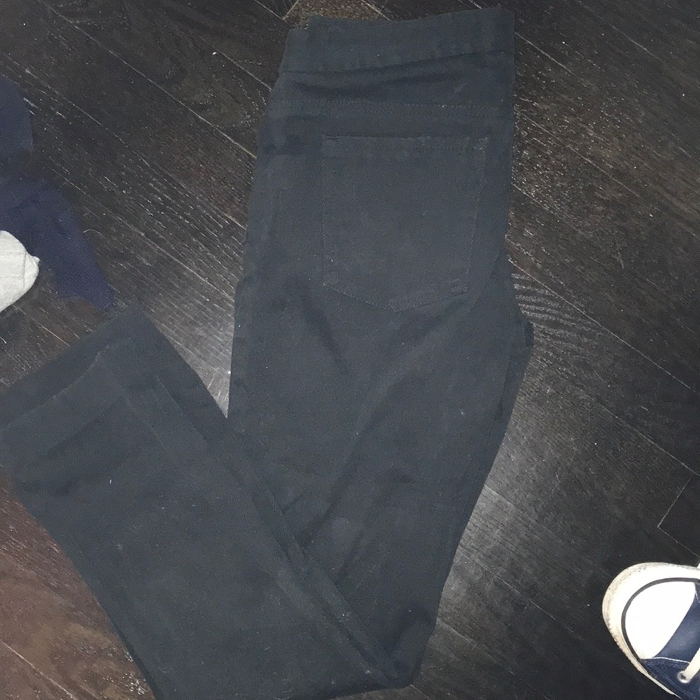 Theory black twill pants